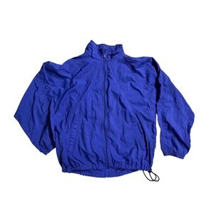 Vintage 1998 Reebok Windbreaker Jacket Small Cobalt Blue Mesh Lined